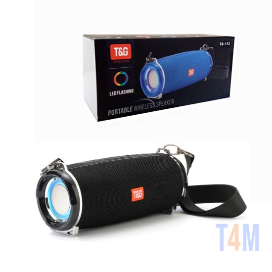 ALTAVOZ INALÁMBRICO T&G TG-192 FM/AUX/USB 10Wx2 NEGRO